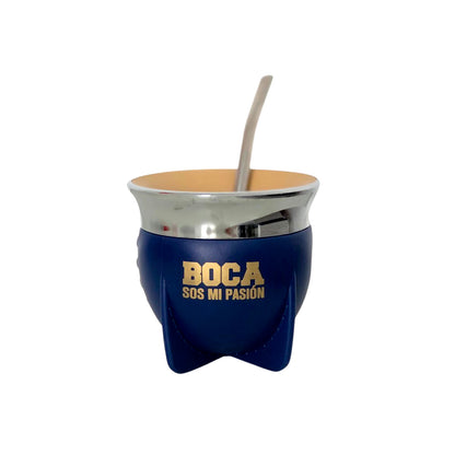 Official Club Atlético Boca Juniors Mate Gourd & Bombilla Gift Set – Premium Torpedo Football Fan Kit
