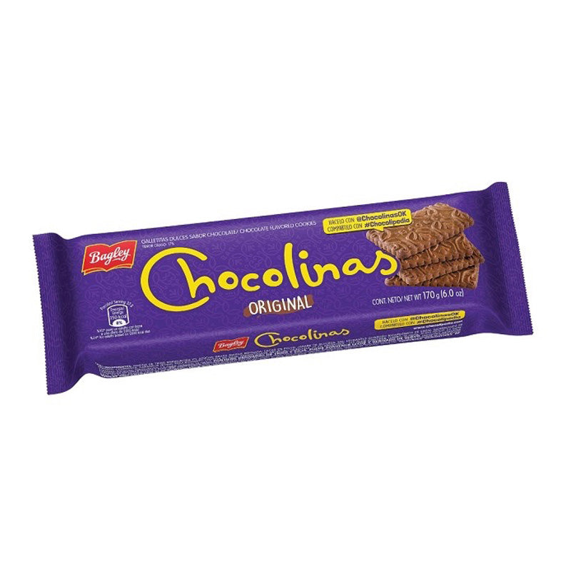 Bagley Chocolinas Original Chocolate Cookies – Essential Chocotorta Ingredient, 170g