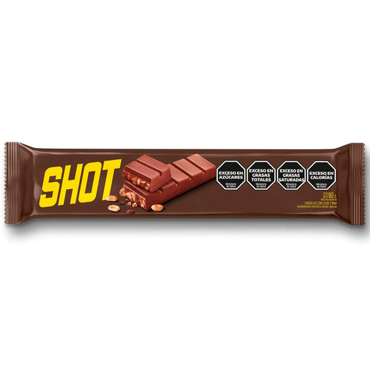 Shot Chocolate Bar with Peanuts – 90g | Argentine Milk Chocolate