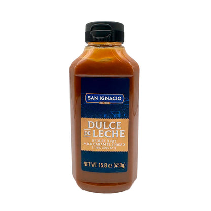 San Ignacio Reduced Fat Dulce de Leche – 450g (15.8 oz) | Argentine Milk Caramel Spread