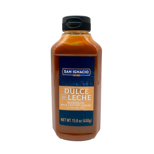 San Ignacio Reduced Fat Dulce de Leche – 450g (15.8 oz) | Argentine Milk Caramel Spread