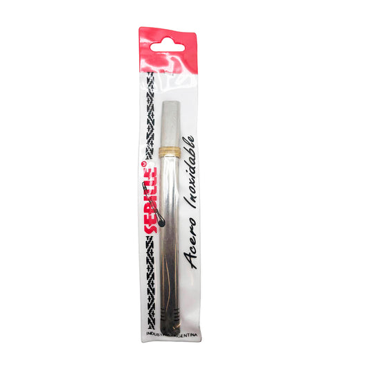 Seville Chata Straight Stainless Steel Bombilla – Premium Argentine Mate Filter Straw