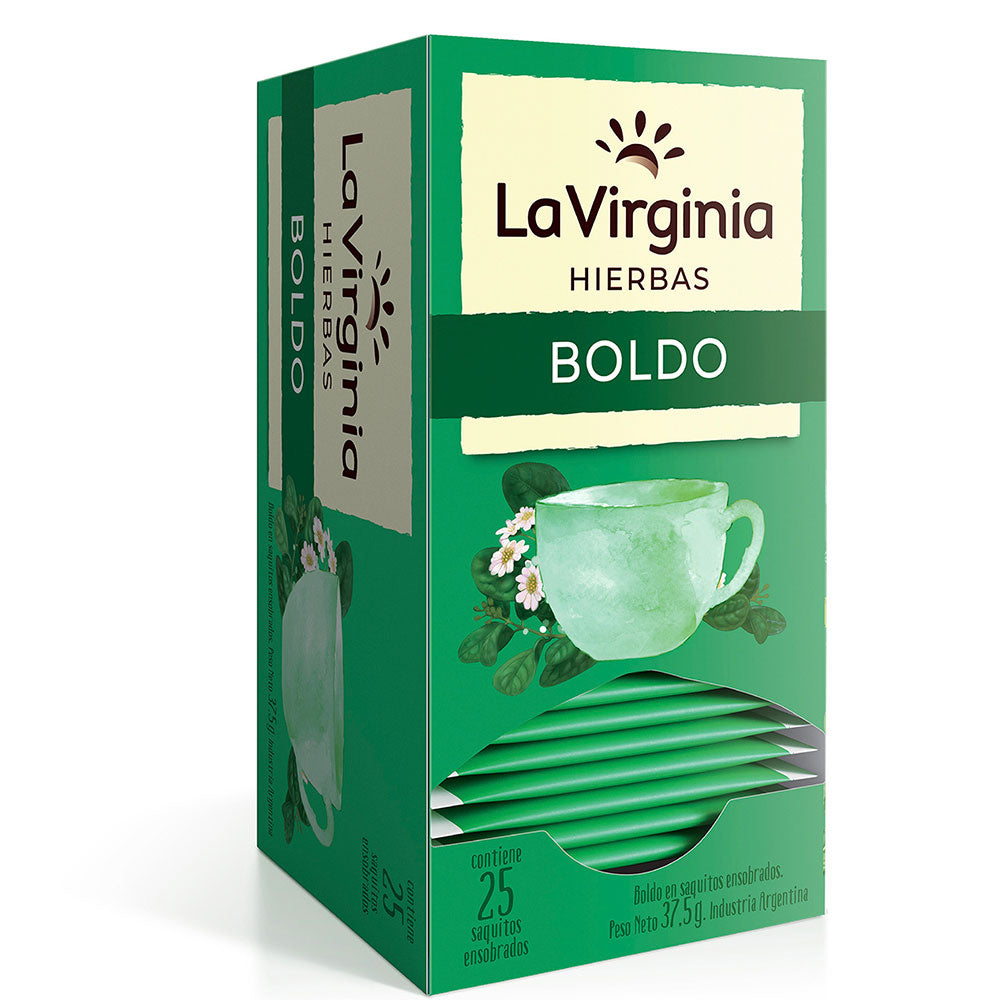 La Virginia Hierbas Boldo – Argentine Herbal Tea, 25 Tea Bags