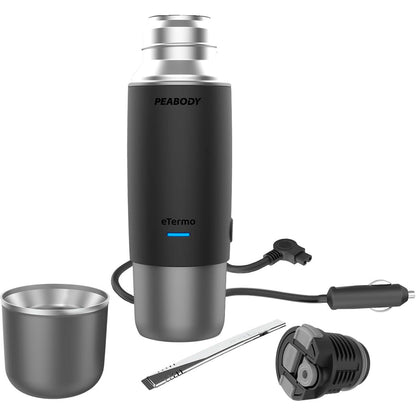 Peabody eTermo Electric Smart Thermos & Mate Kit – Portable Water Heater & Travel Flask
