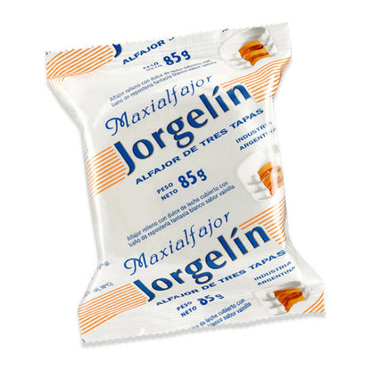 Jorgelín White Chocolate Maxialfajor Triple - Pack of 3– 3 oz (85g)
