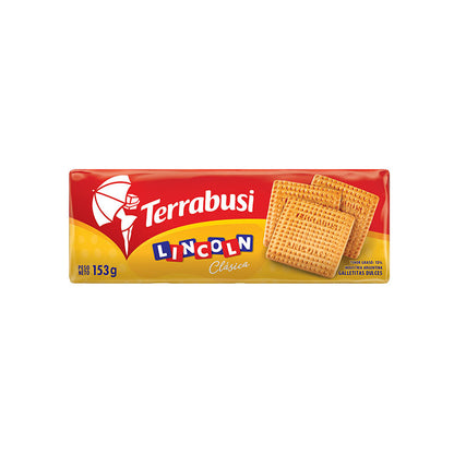 Terrabusi Lincoln Clásica Sweet Biscuits – Traditional Vanilla-Flavored Rectangular Cookies, 153g