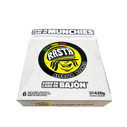 Rasta White Chocolate Alfajores Box (6-Pack) – 14.81 oz (420g)