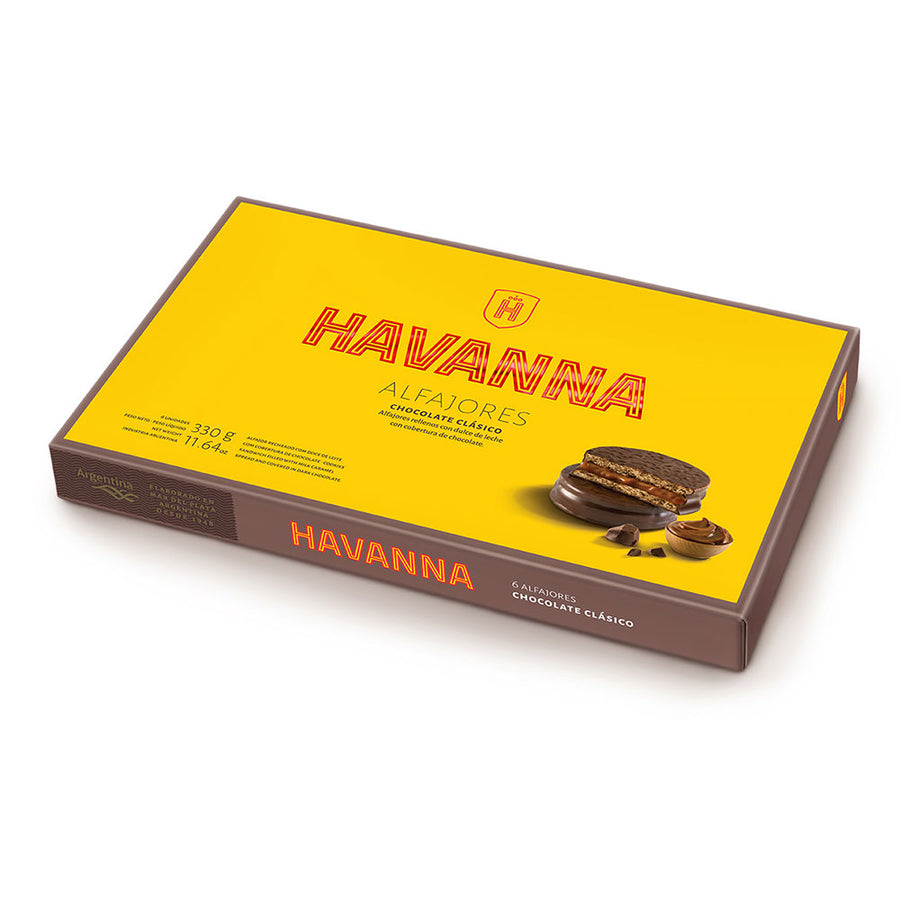 Alfajores Havanna Clásicos de Chocolate - Caja de 6