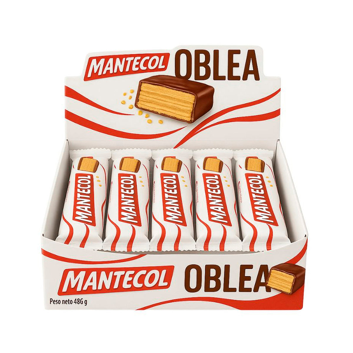 Mantecol Oblea Chocolate-Covered Wafer Bars – Box