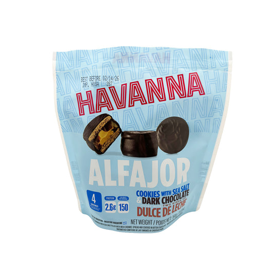 Havanna Sea Salt & Dark Chocolate Alfajores Pouch (4-Pack) – 5.64 oz