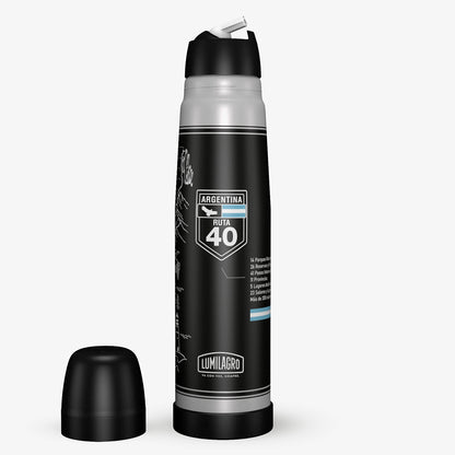 Lumilagro Ruta 40 Edition Thermal Thermos – 1 Liter Portable Mate Water Flask