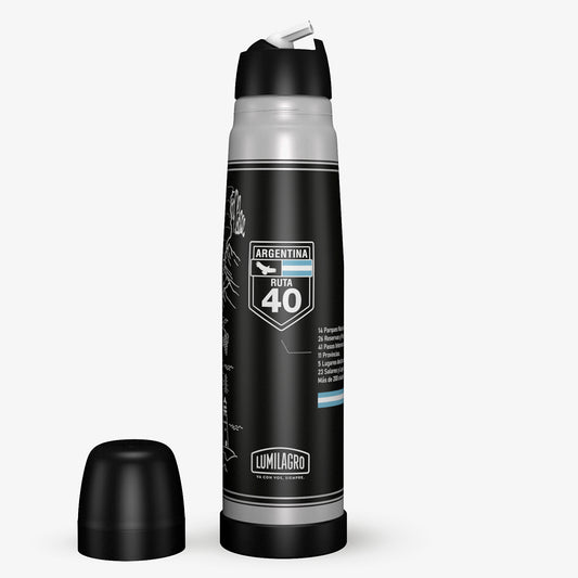 Lumilagro Ruta 40 Edition Thermal Thermos – 1 Liter Portable Mate Water Flask
